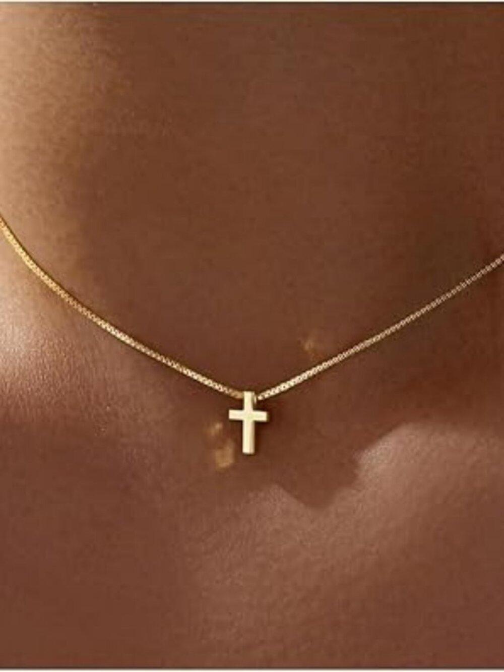 NEW Gold Mothers Day Gift for Mom Cross Necklace for Women Dainty‎ Religious